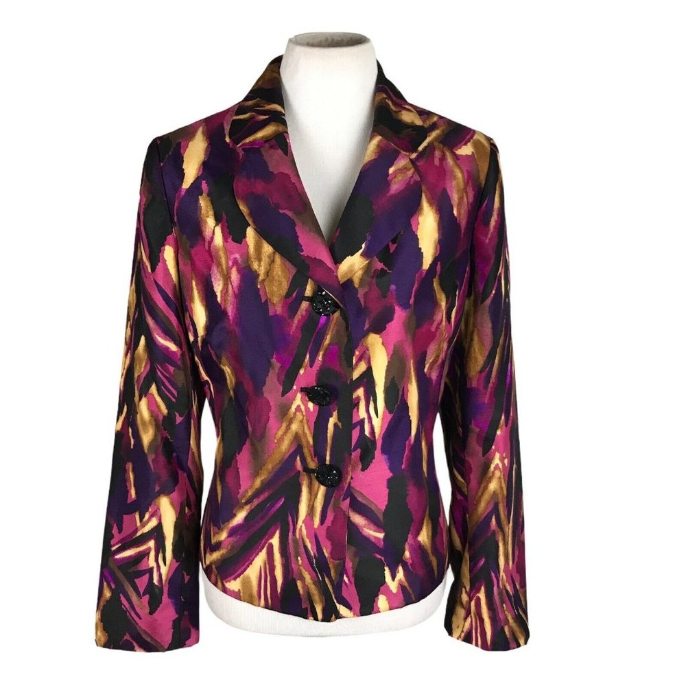 Kasper Single Breasted Polyester Lined Blazer - image 1